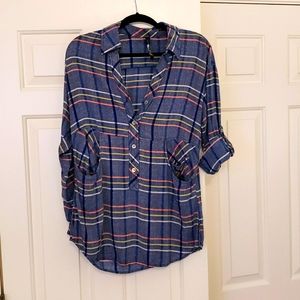 Plenty plaid henley lightweight shirt
